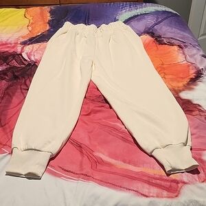 Kids' Cream Jogger Pants